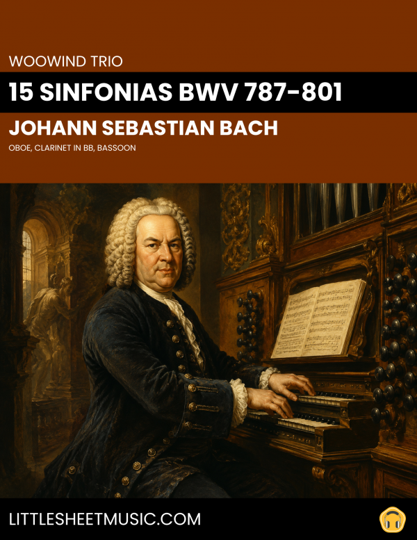 Johann Sebastian Bach – 15 Sinfonias BWV 787-801 (Woodwind Trio