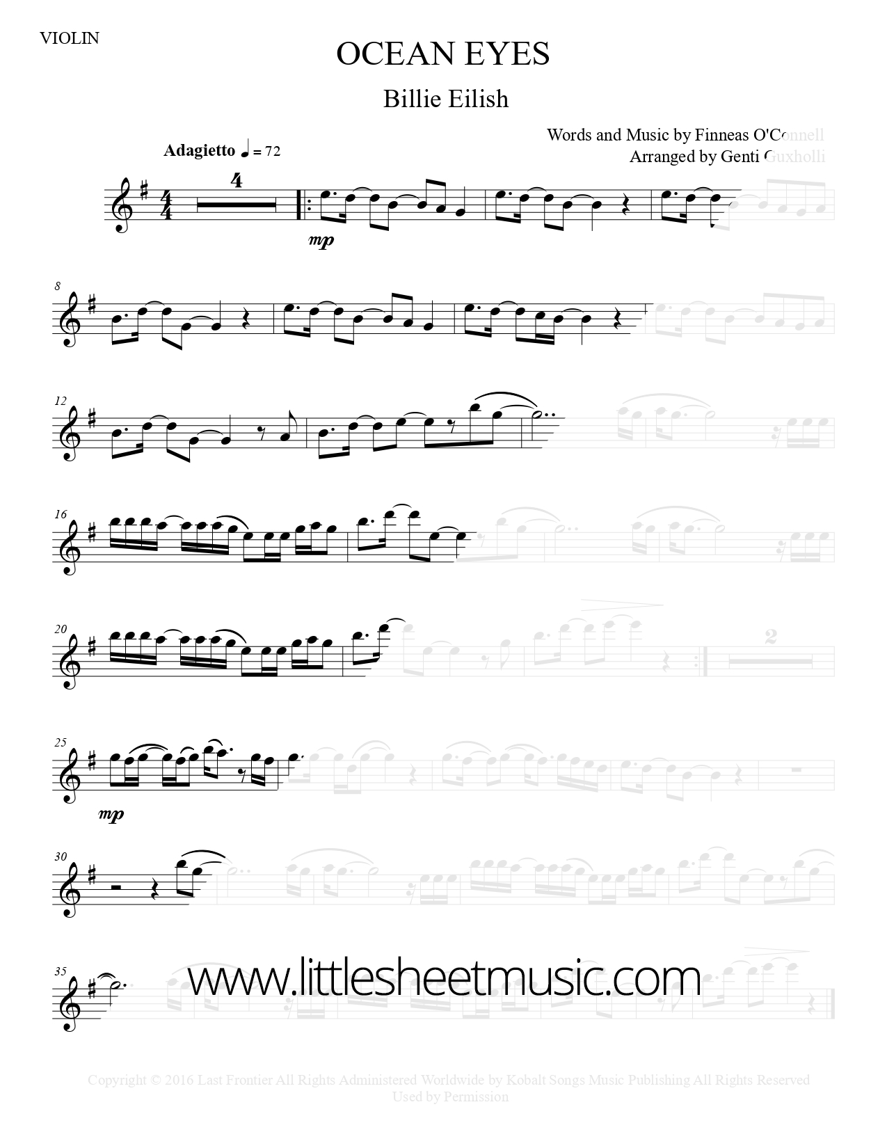 Billie Eilish - Ocean Eyes (Violin Solo) - Image 3
