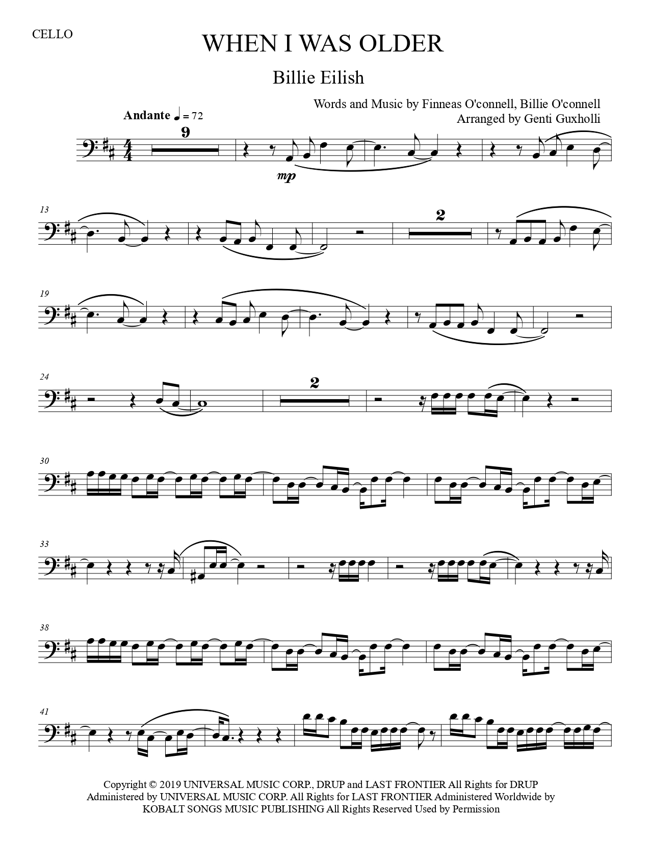 Billie Eilish - When I Was Older (Cello Solo) - Image 3