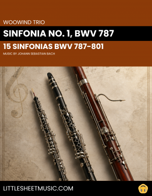Johann Sebastian Bach - Sinfonia No. 1, BWV 787 (Woodwind Trio)