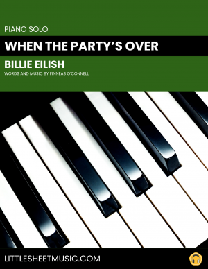Billie Eilish - When The Party's Over (Piano Solo)