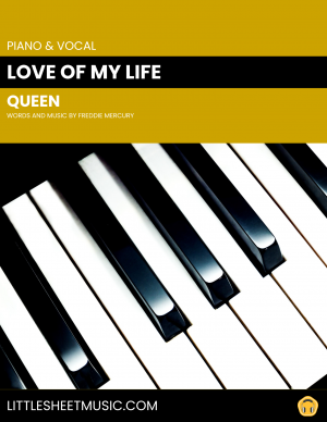 Queen - Love Of My Life (Piano & Vocal)