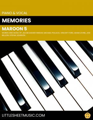 Maroon 5 - Memories (Piano & Vocal)