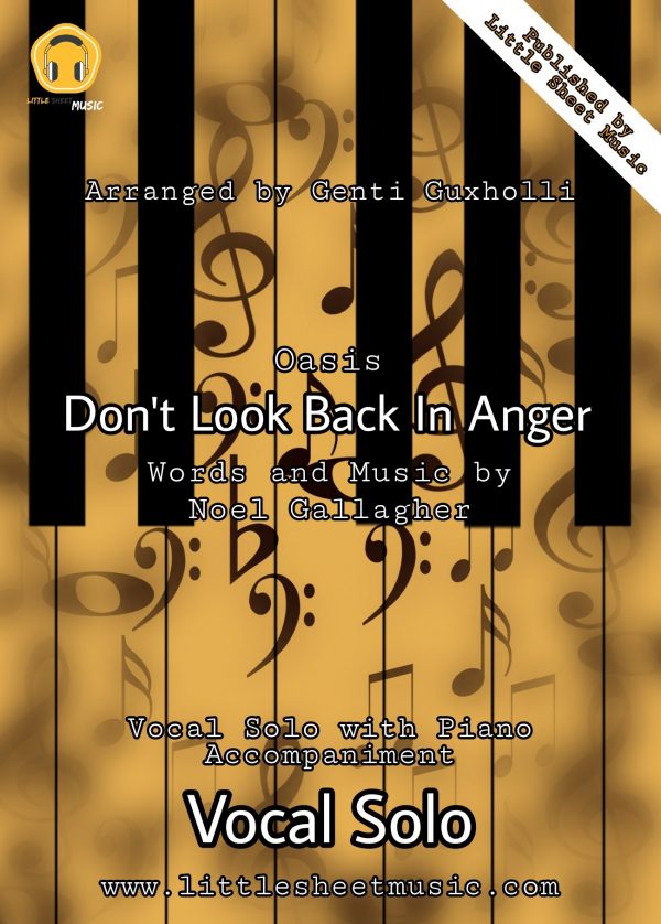 Oasis - Don't Look Back In Anger (Piano & Vocal)